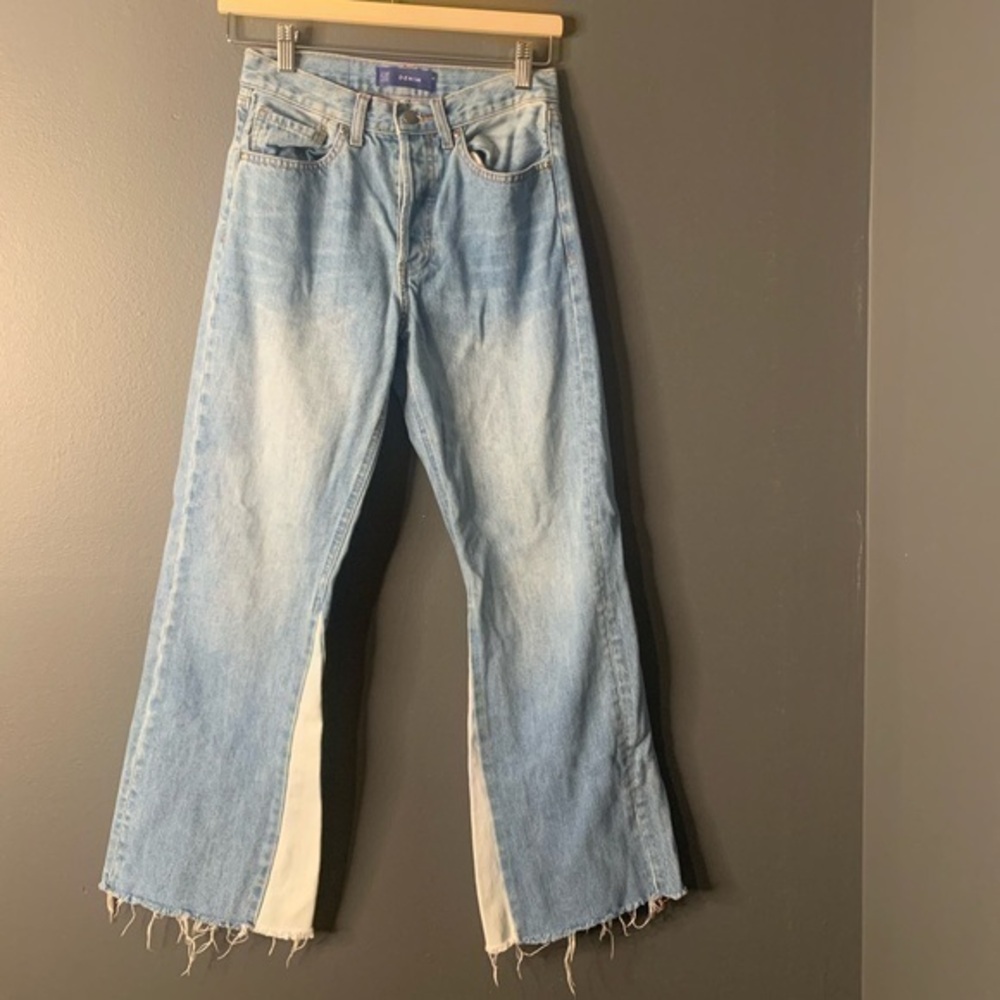 The Blue Shirt Shop | two tone Flare Jeans